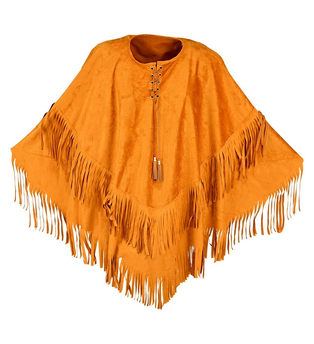 Suede Poncho