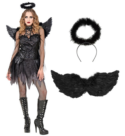 Dark Angel  Dress, Wings, Halo 