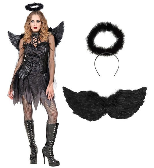 Dark Angel  Dress, Wings, Halo 