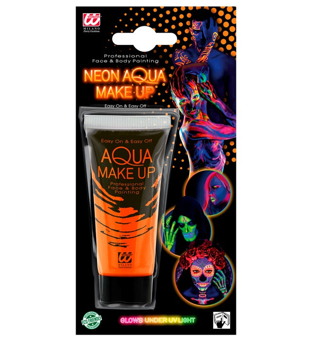 Neon Orange Aqua Make-Up In Tube 30 Ml