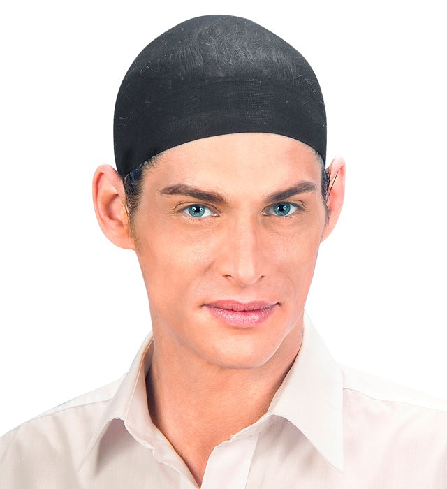 Set Of 2 Black Wig Caps