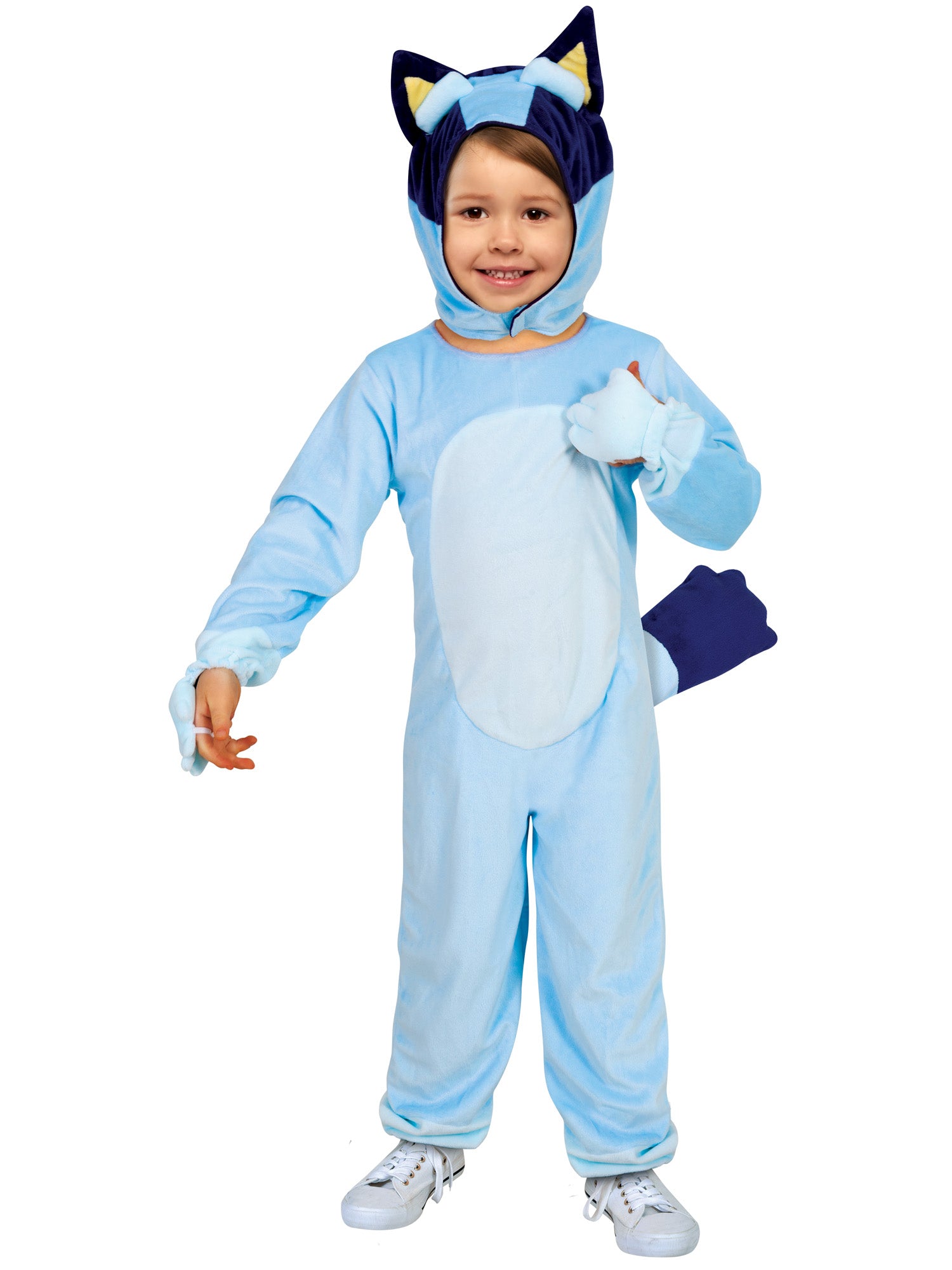 Bluey Child Comfywear Plush Jumpsuit with Detachable Headpiece and Tail 1