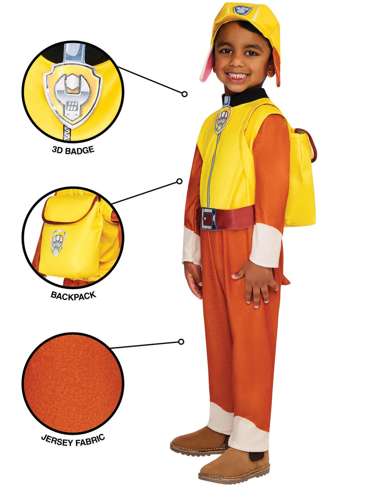 Rubble Costume for Kids Paw Patrol
