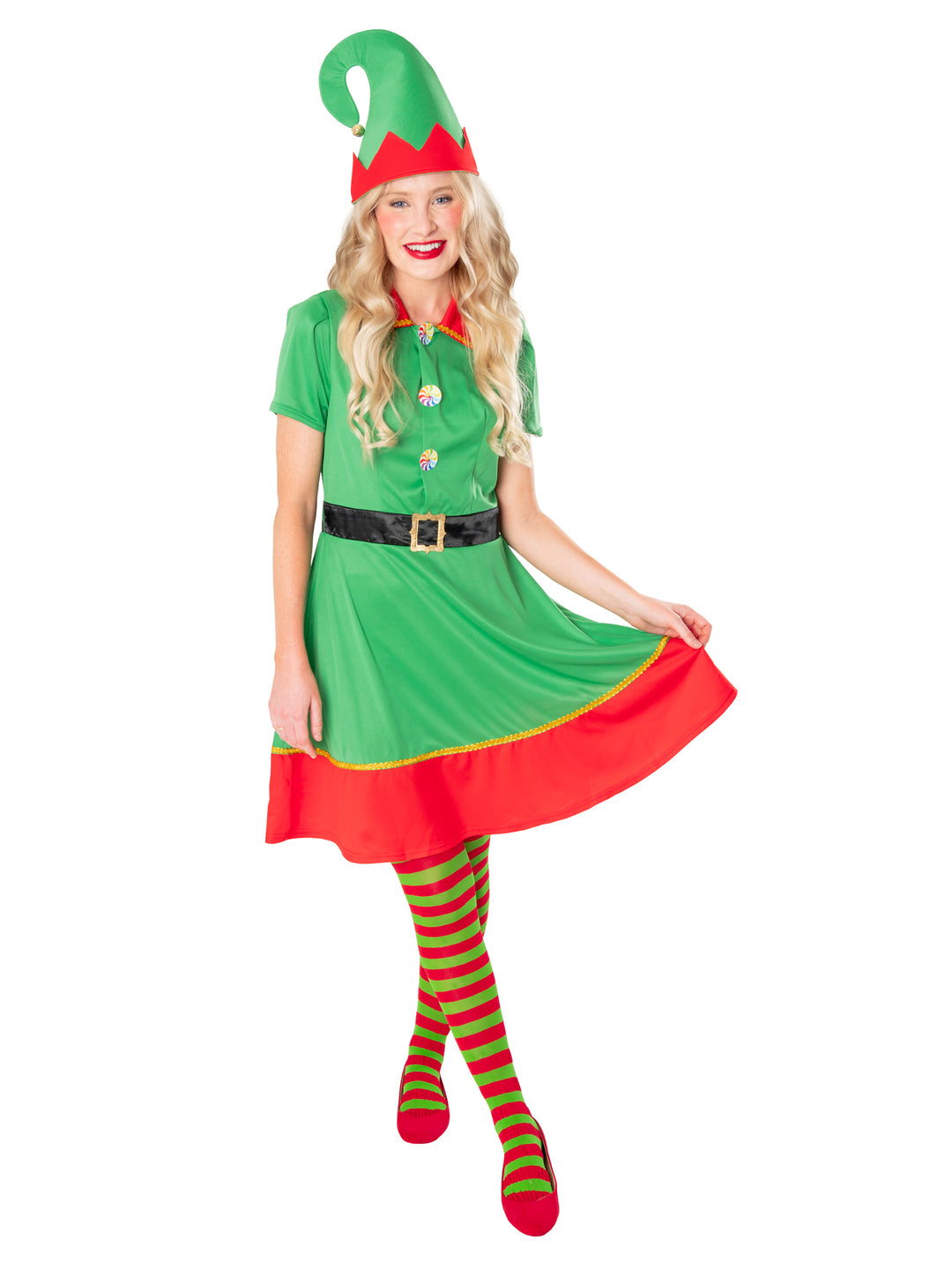 Elf Dress Costume and Hat for Women