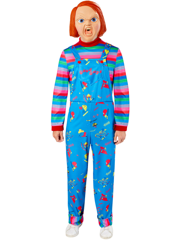 Chucky Adult Costume Childs Play 2 Jumpsuit and Mask