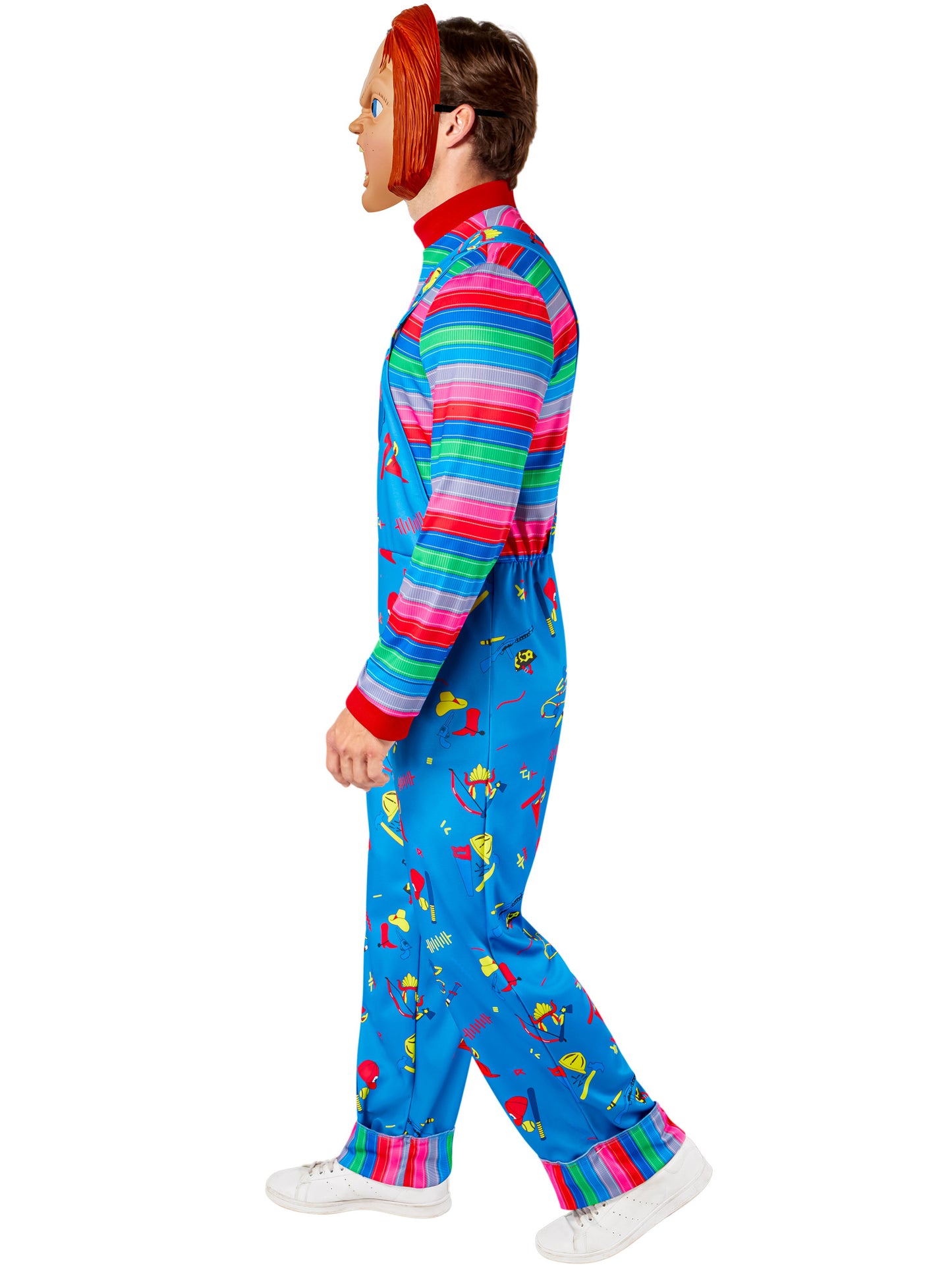Chucky Adult Costume Childs Play 2 Jumpsuit and Mask 3
