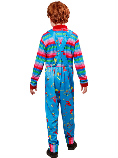 Childs Play 2 Chucky Costume Jumpsuit and Mask for Kids 2