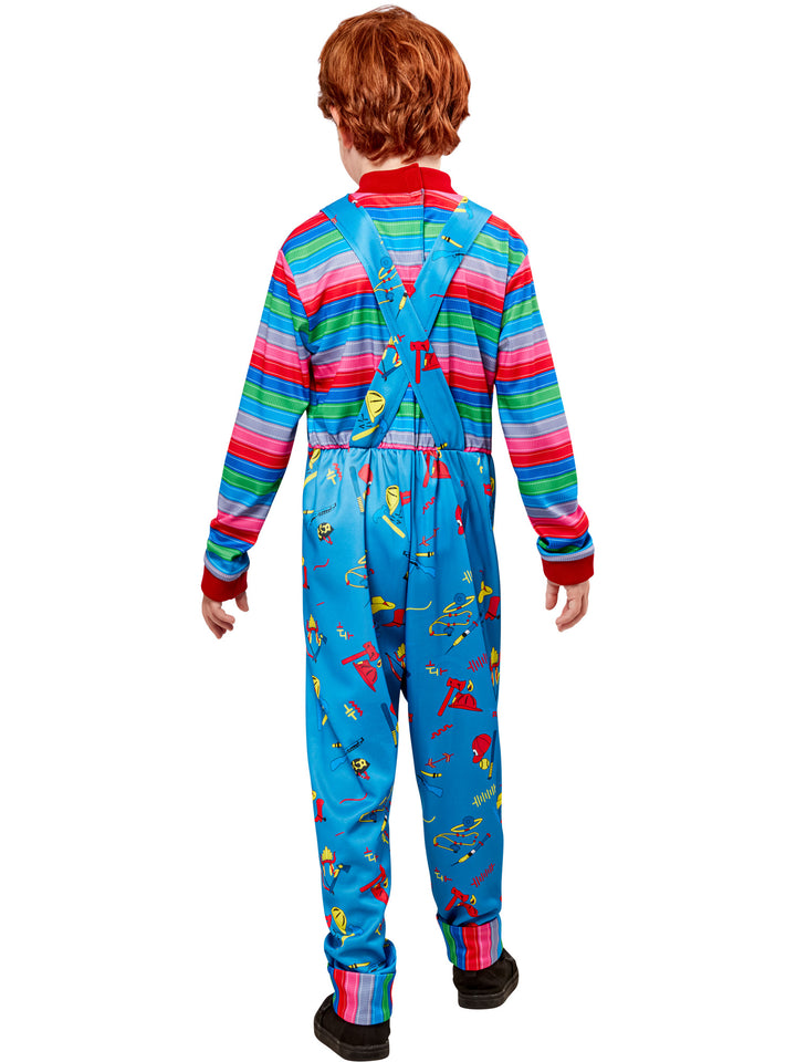 Childs Play 2 Chucky Costume Jumpsuit and Mask for Kids