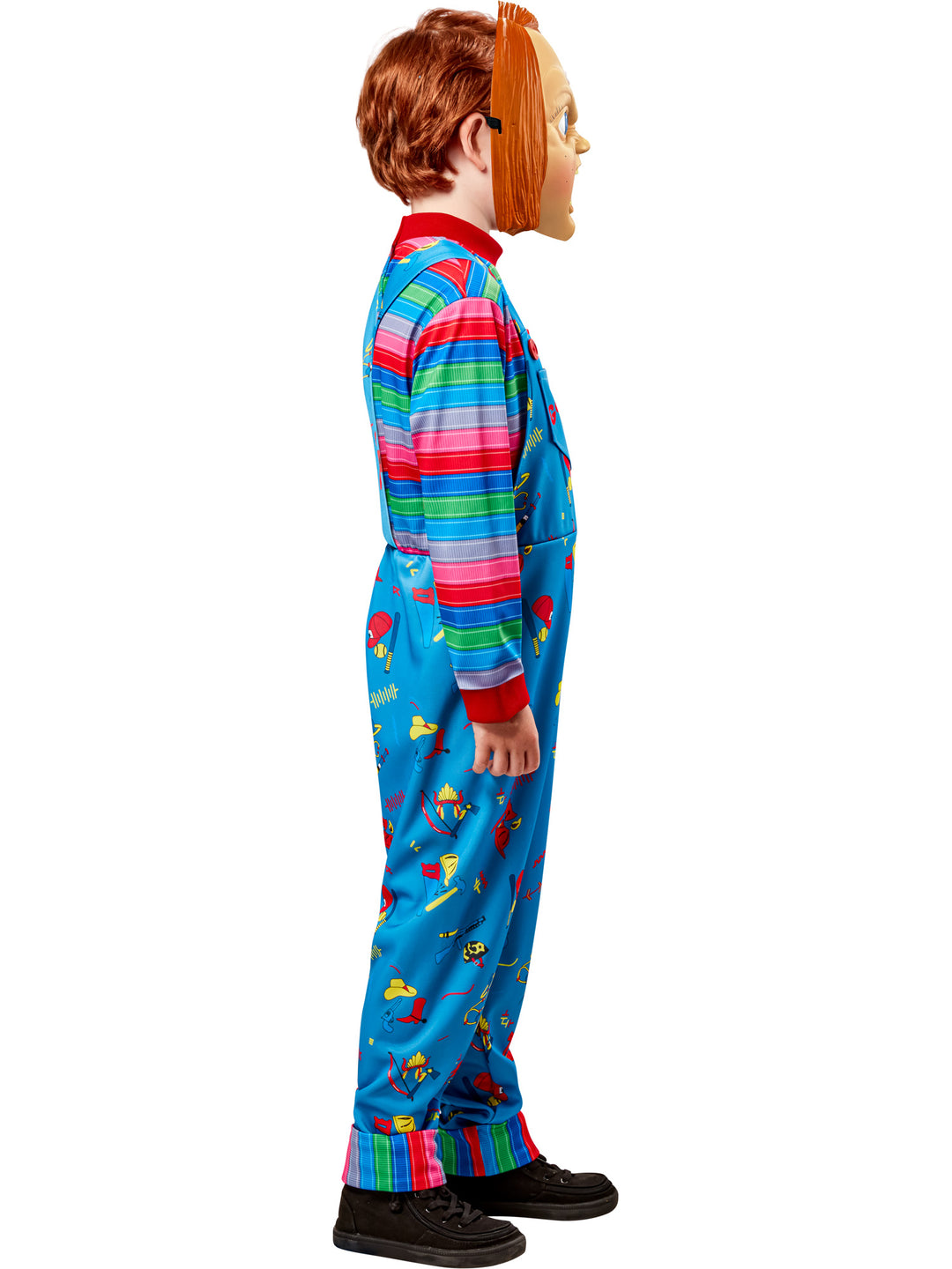 Childs Play 2 Chucky Costume Jumpsuit and Mask for Kids