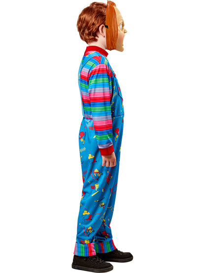 Childs Play 2 Chucky Costume Jumpsuit and Mask for Kids 3