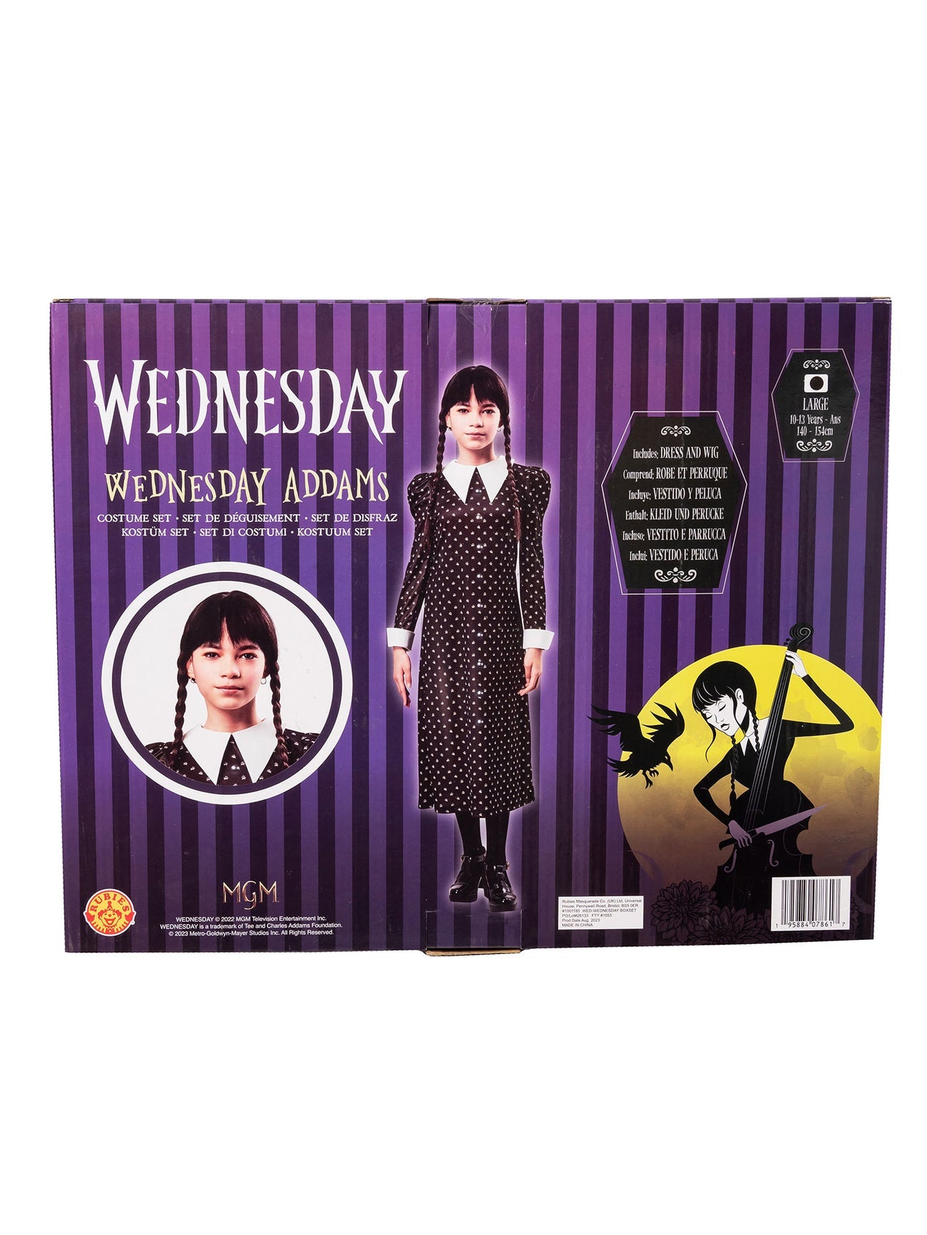Wednesday Addams Costume Boxset 10-13 Years 3