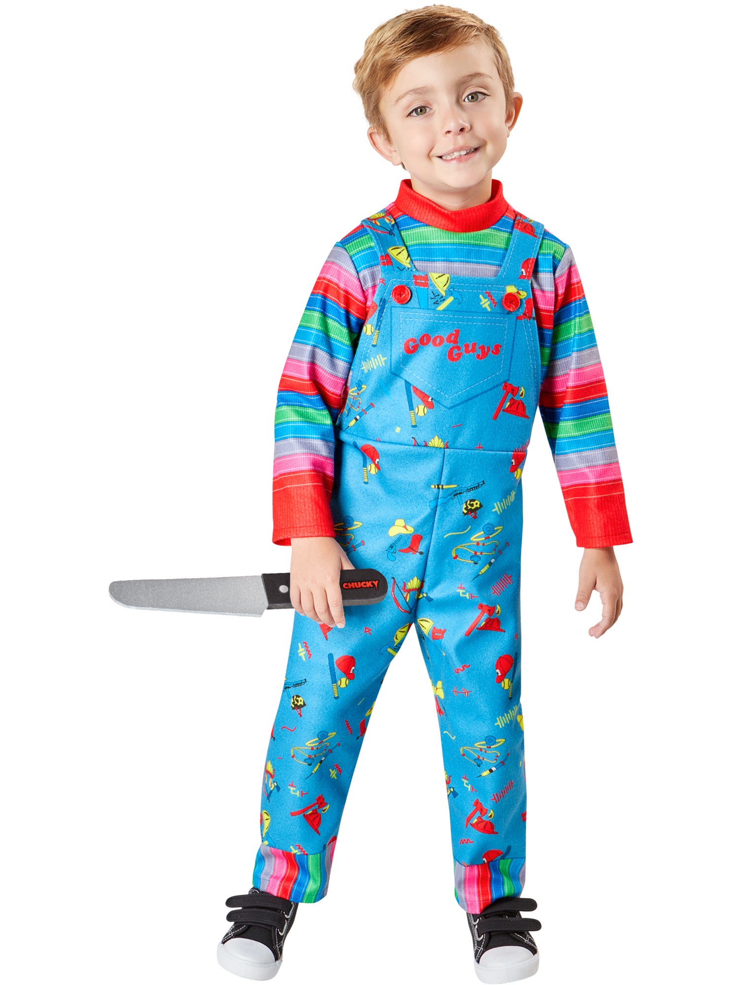 Chucky Toddler Costume Jumpsuit Foam Knife Prop Childsplay 5