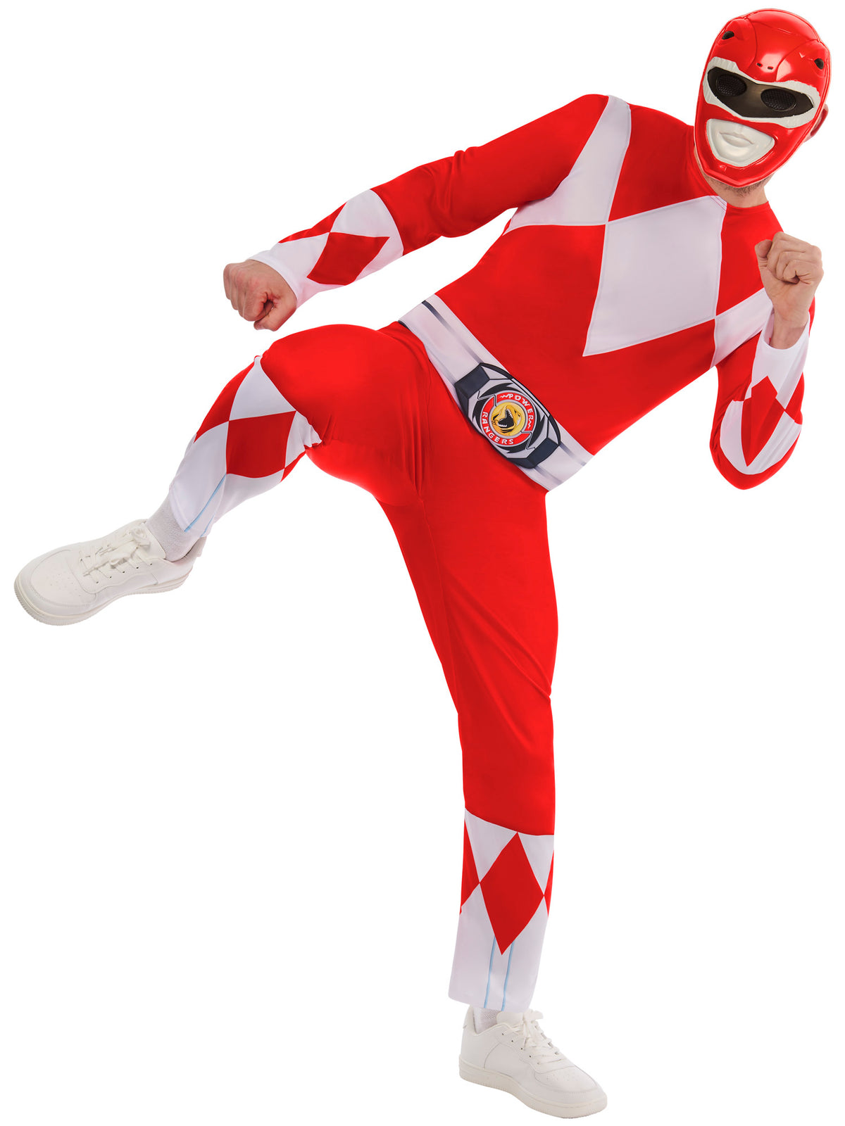 Mighty Morphin Power Rangers Red Ranger Costume Adult 4