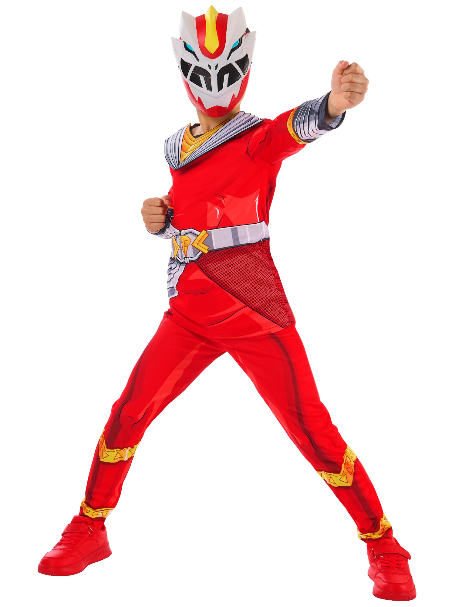 Cosmic Fury Red Power Ranger Kids Costume 3