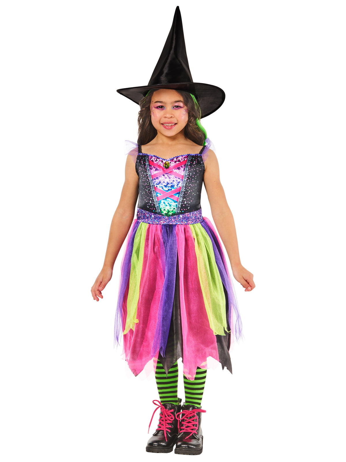 Bright-Night Witch Costume Dress for Girls 4