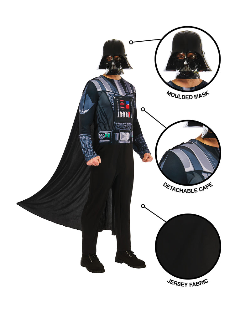 Darth Vader Costume for Adults Star Wars Fancy Dress