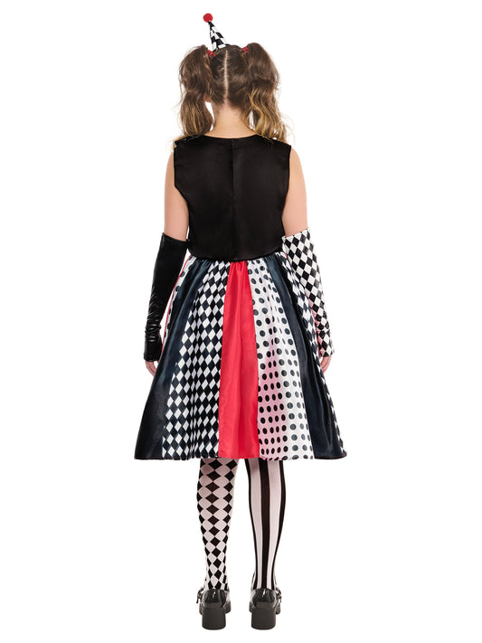 Monochrome Clown Dress for Women 2