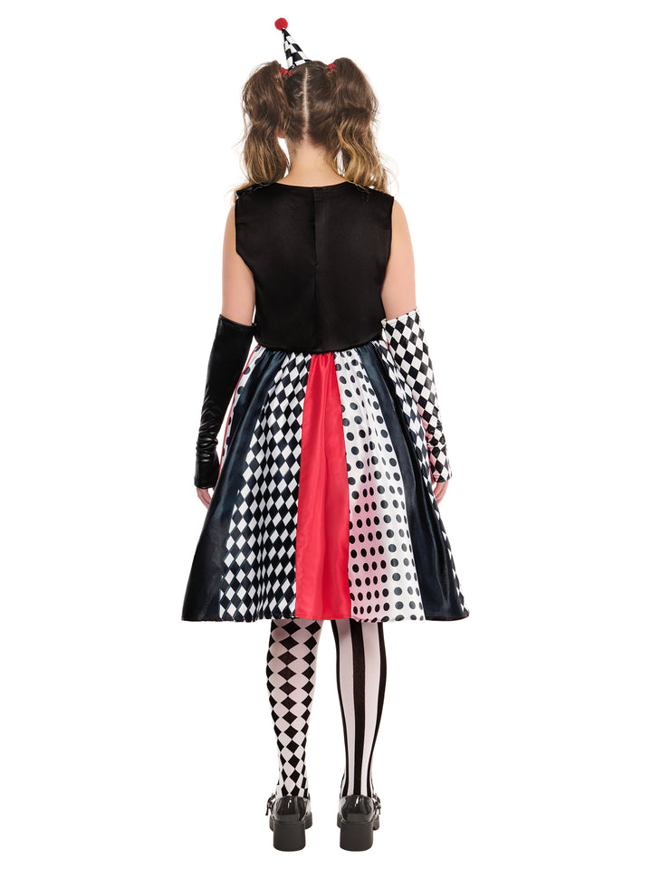 Monochrome Clown Dress for Women