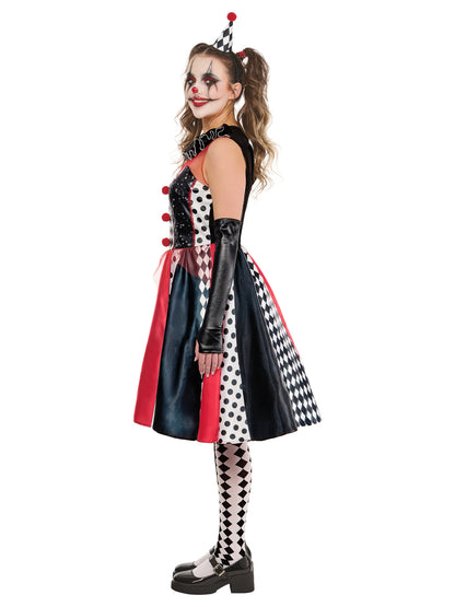 Monochrome Clown Dress for Women 3