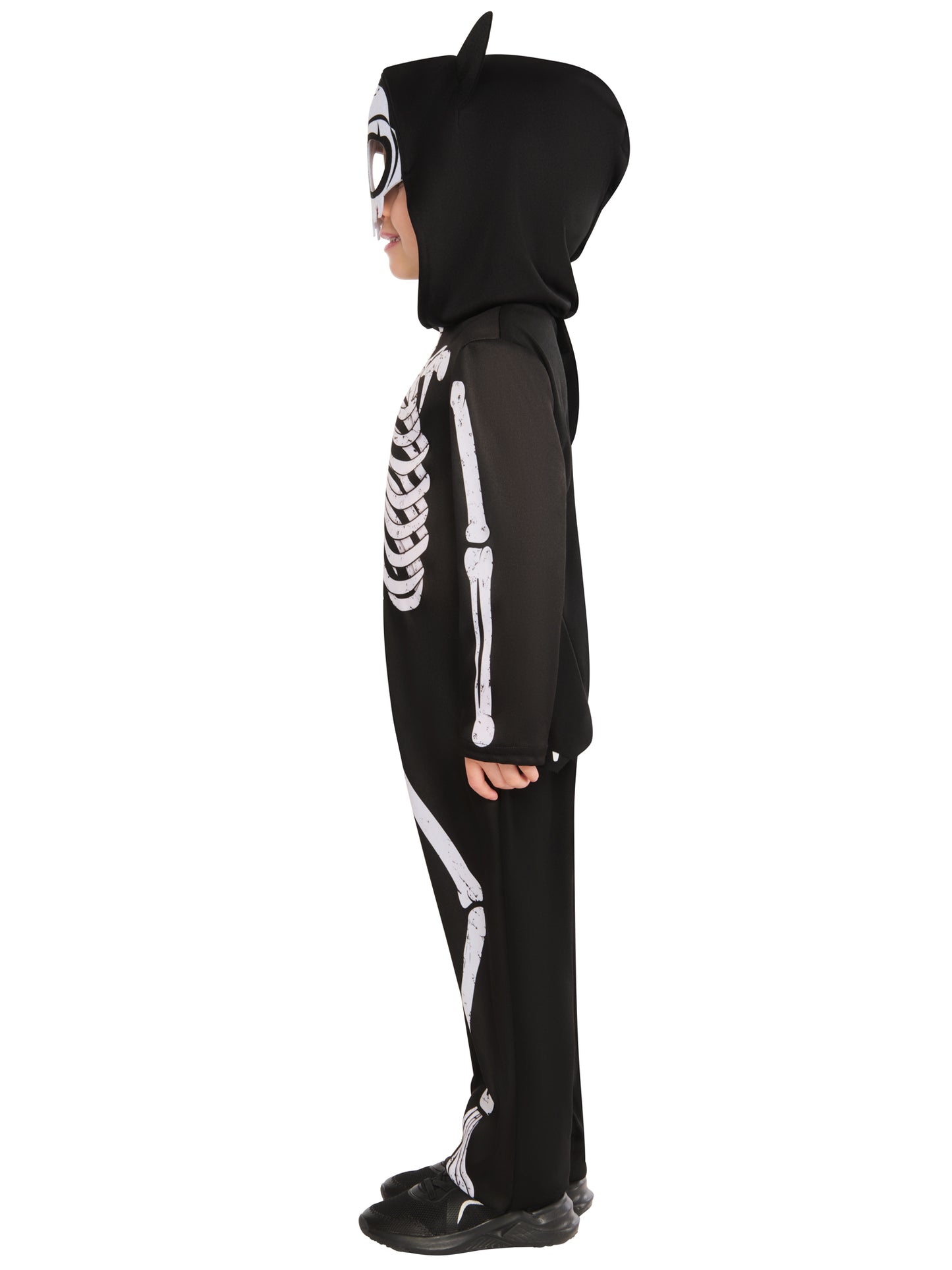 Skeleton Bat Costume for Kids Halloween Jumpsuit with Wings 3