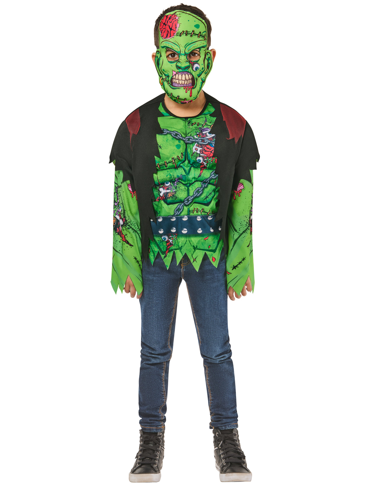 Frankie Costume for Kids Top and Mask 4