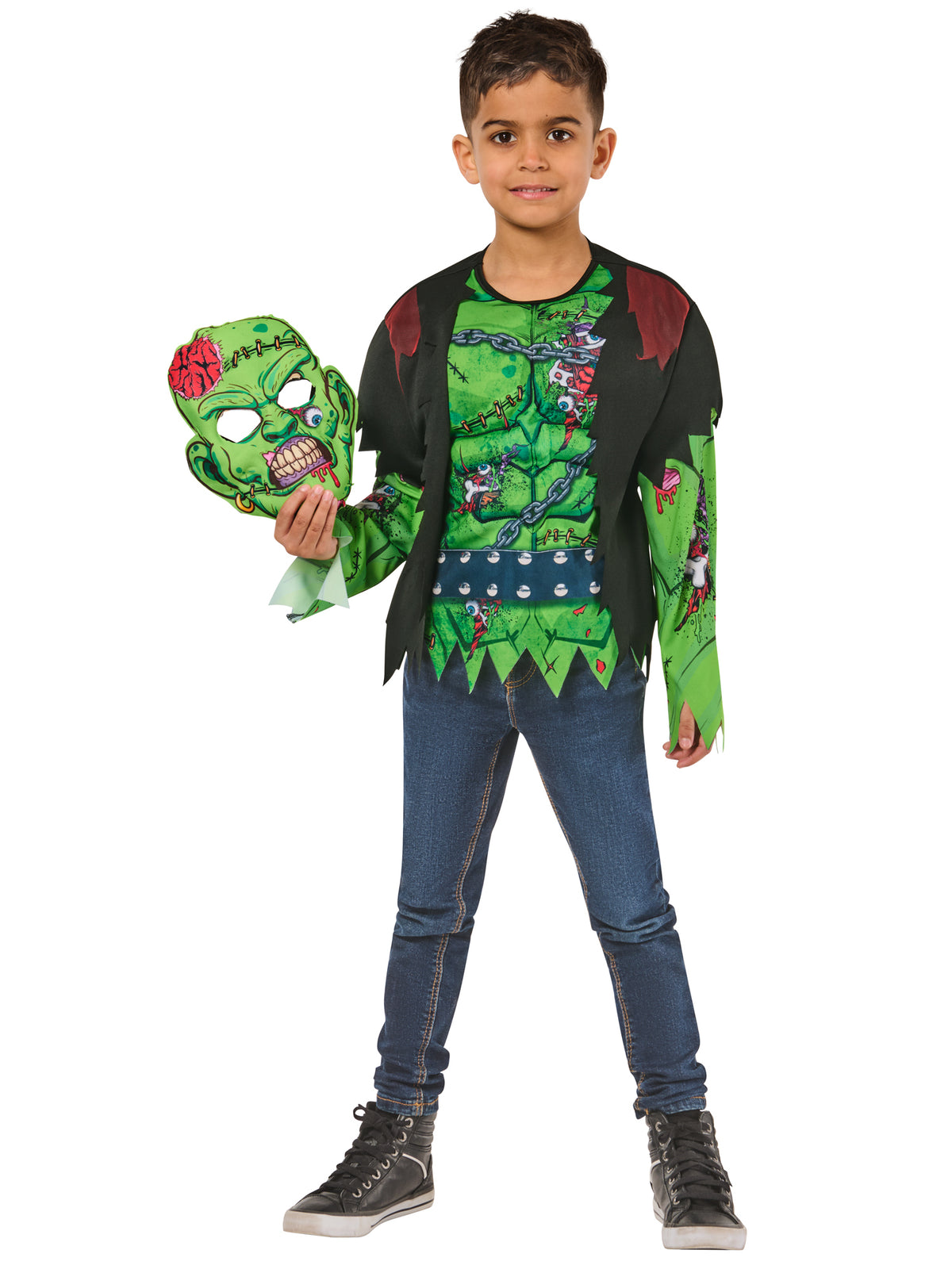 Frankie Costume for Kids Top and Mask 5