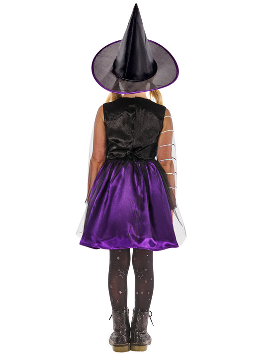Cobweb Witch Costume Dress for Girls 2