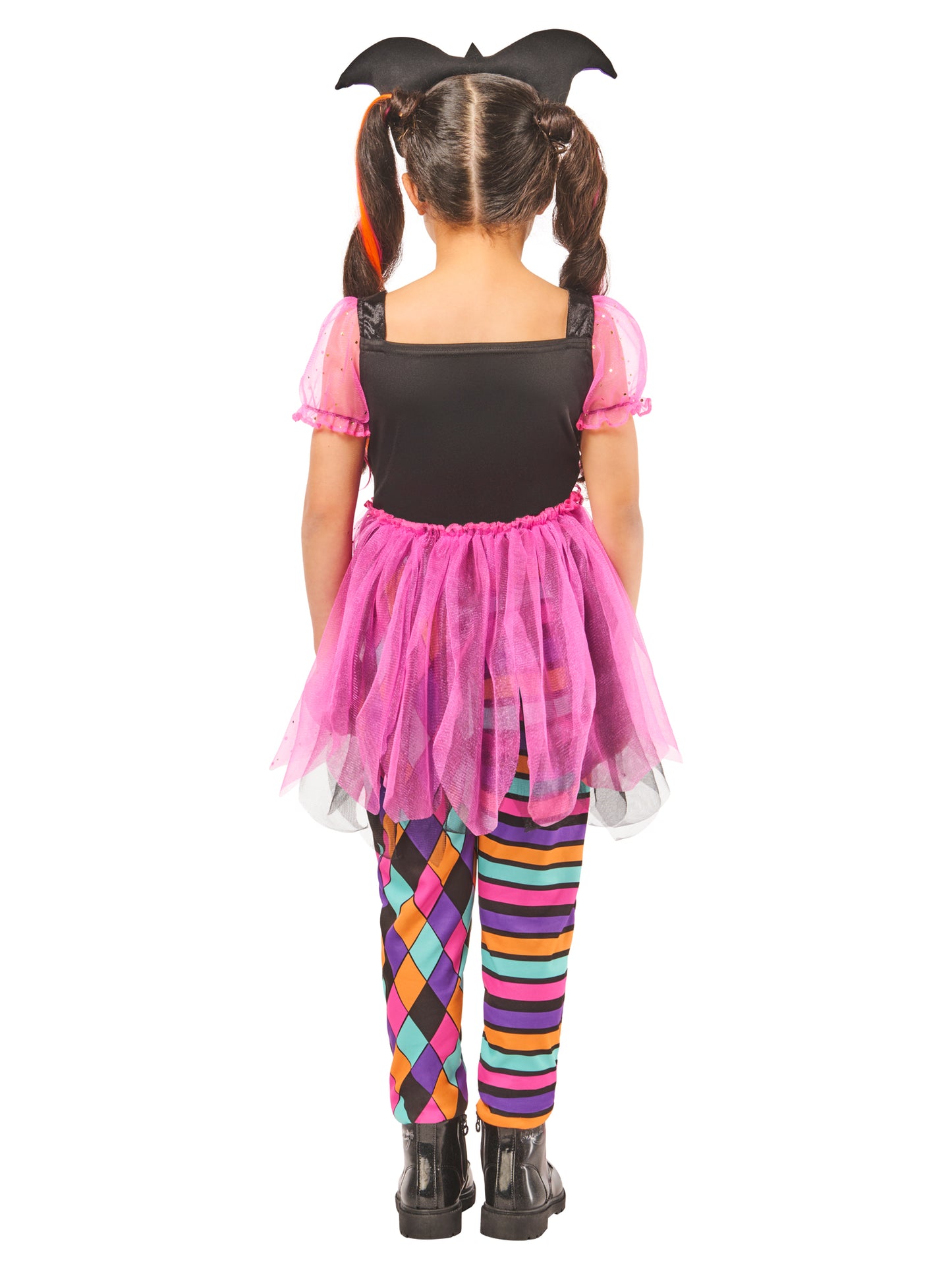 Harlequin Girl Pink Costume Dress 2