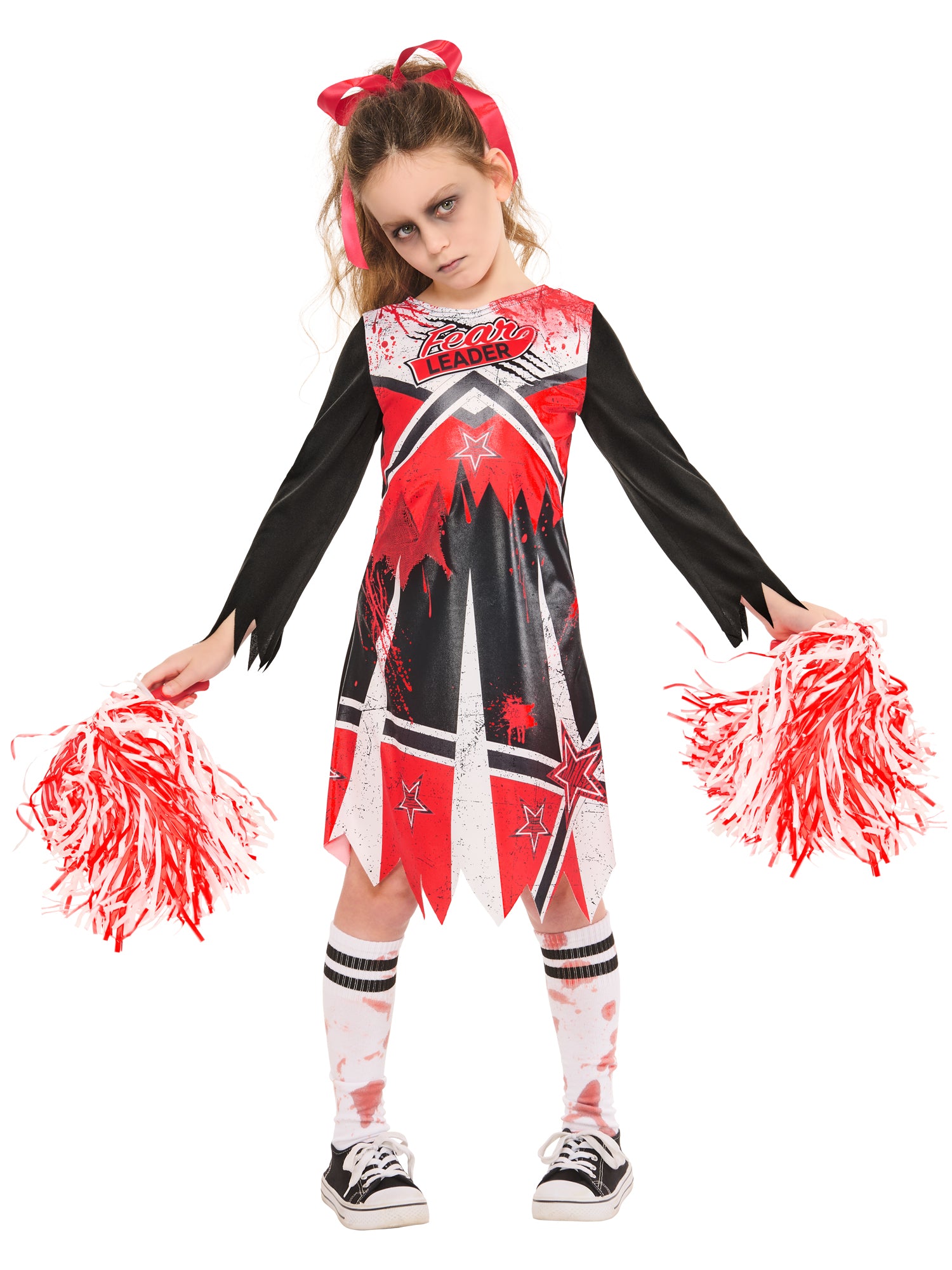 Zombie Cheerleader Costume for Kids 1