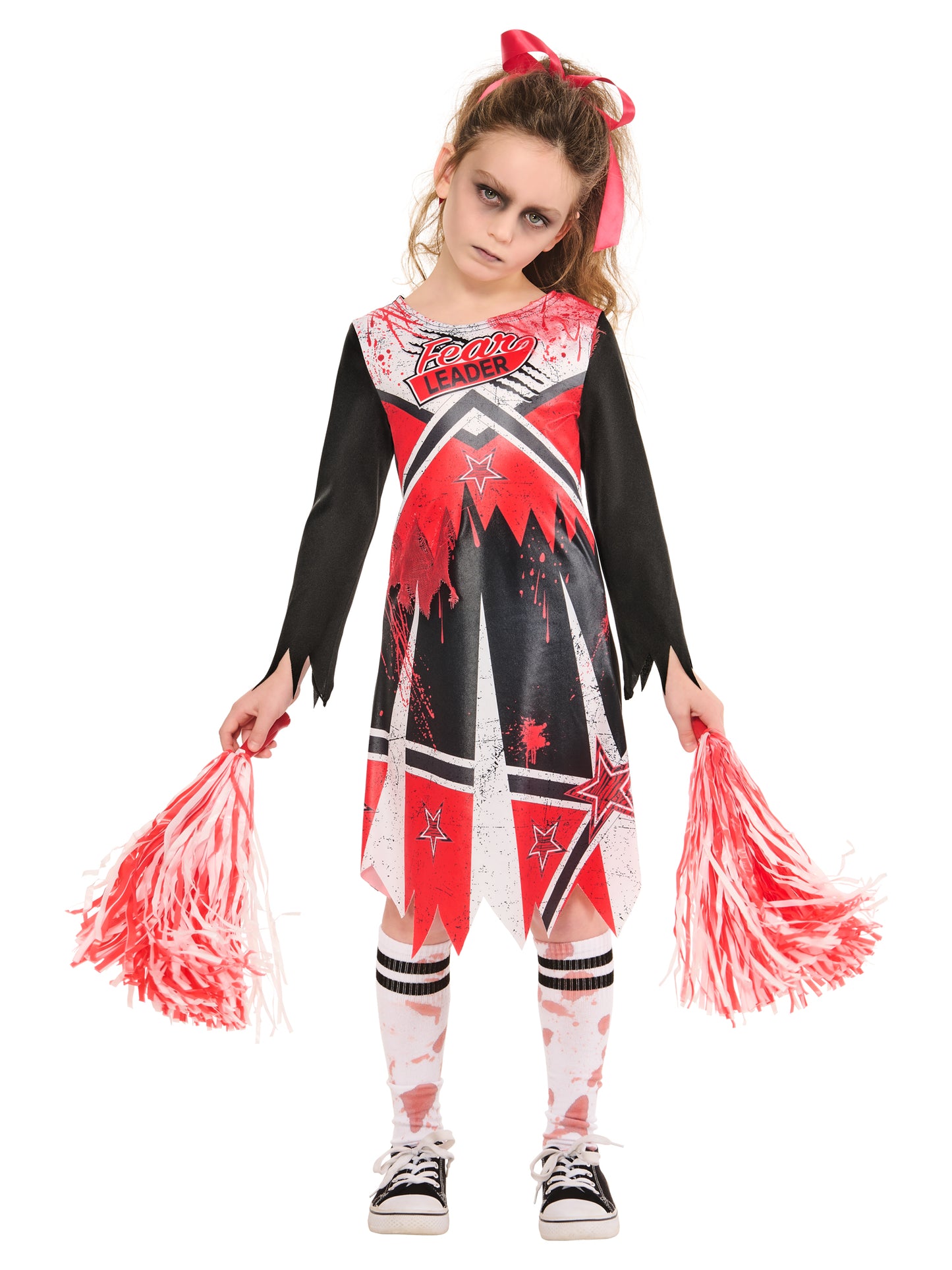 Zombie Cheerleader Costume for Kids 4