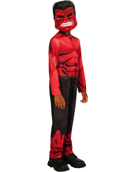 Red Hulk Child Jumpsuit Costume and Mask New World Order Movie 4