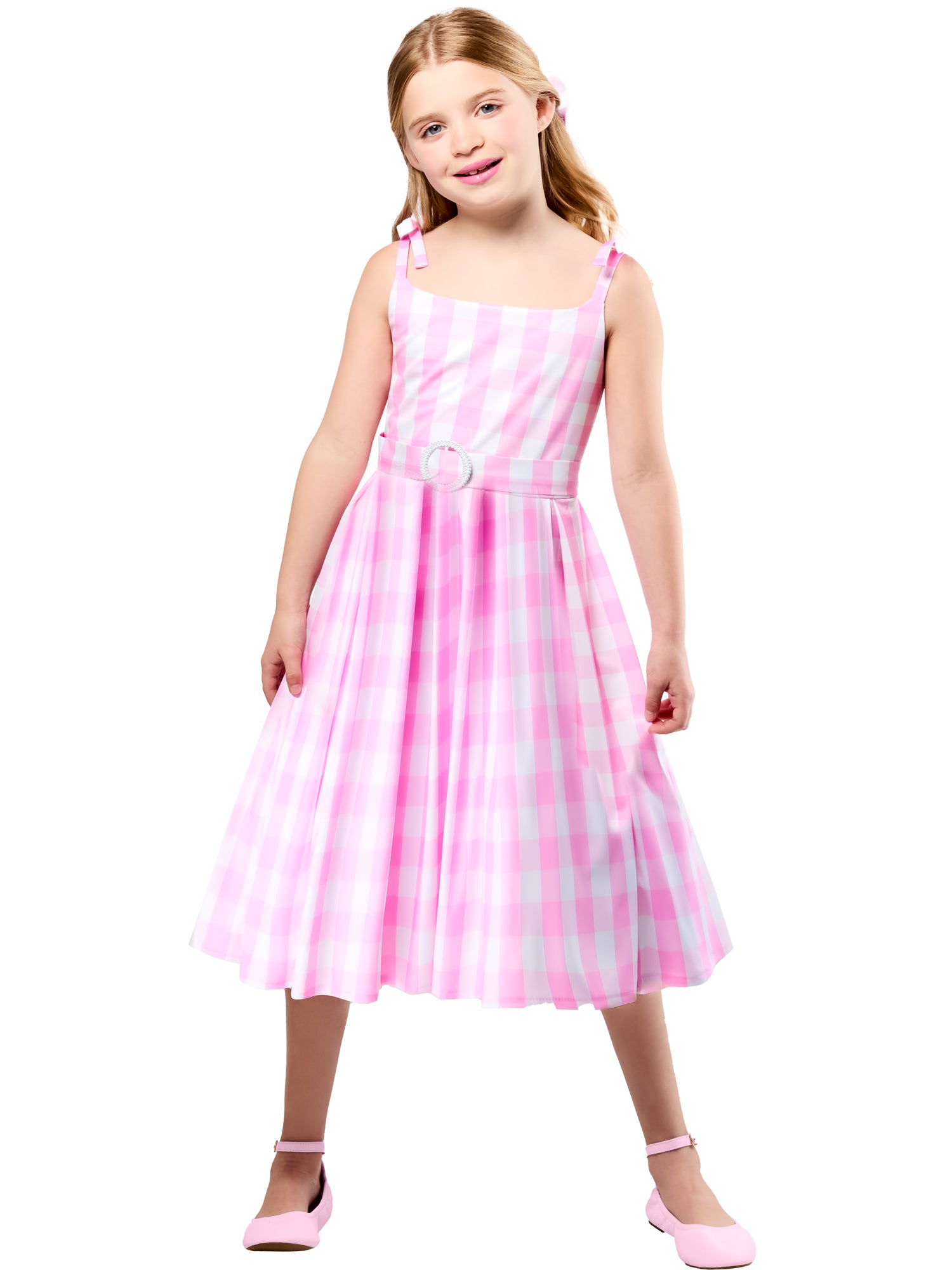 Barbie Perfect Day Cute Costume Dress in Pink from The Barbie Movie for Girls 4
