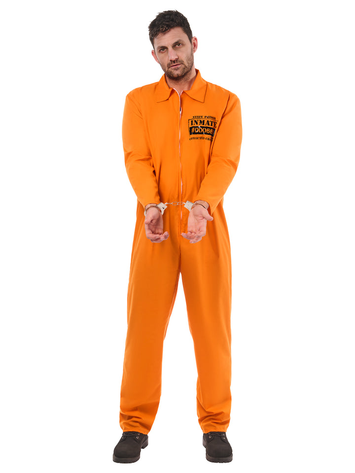 Orange Convict Boiler Suit Costume