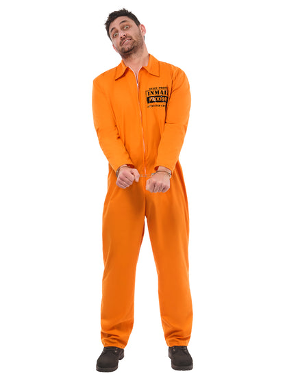 Orange Convict Boiler Suit Costume 4