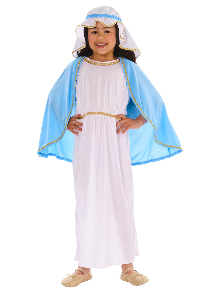 Nativity Mary Dress with Shawl and Headpiece