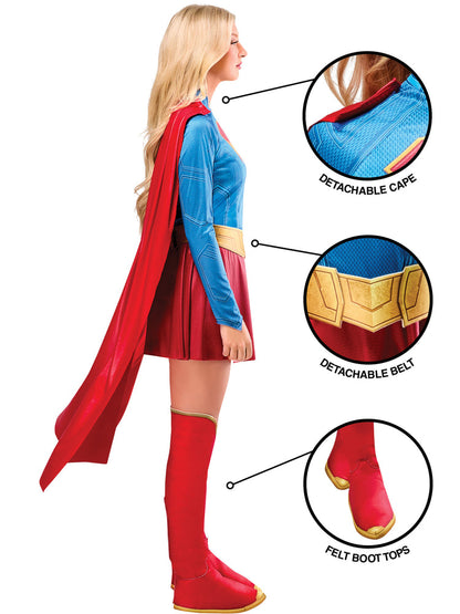 Supergirl Deluxe Costume Dress for Women