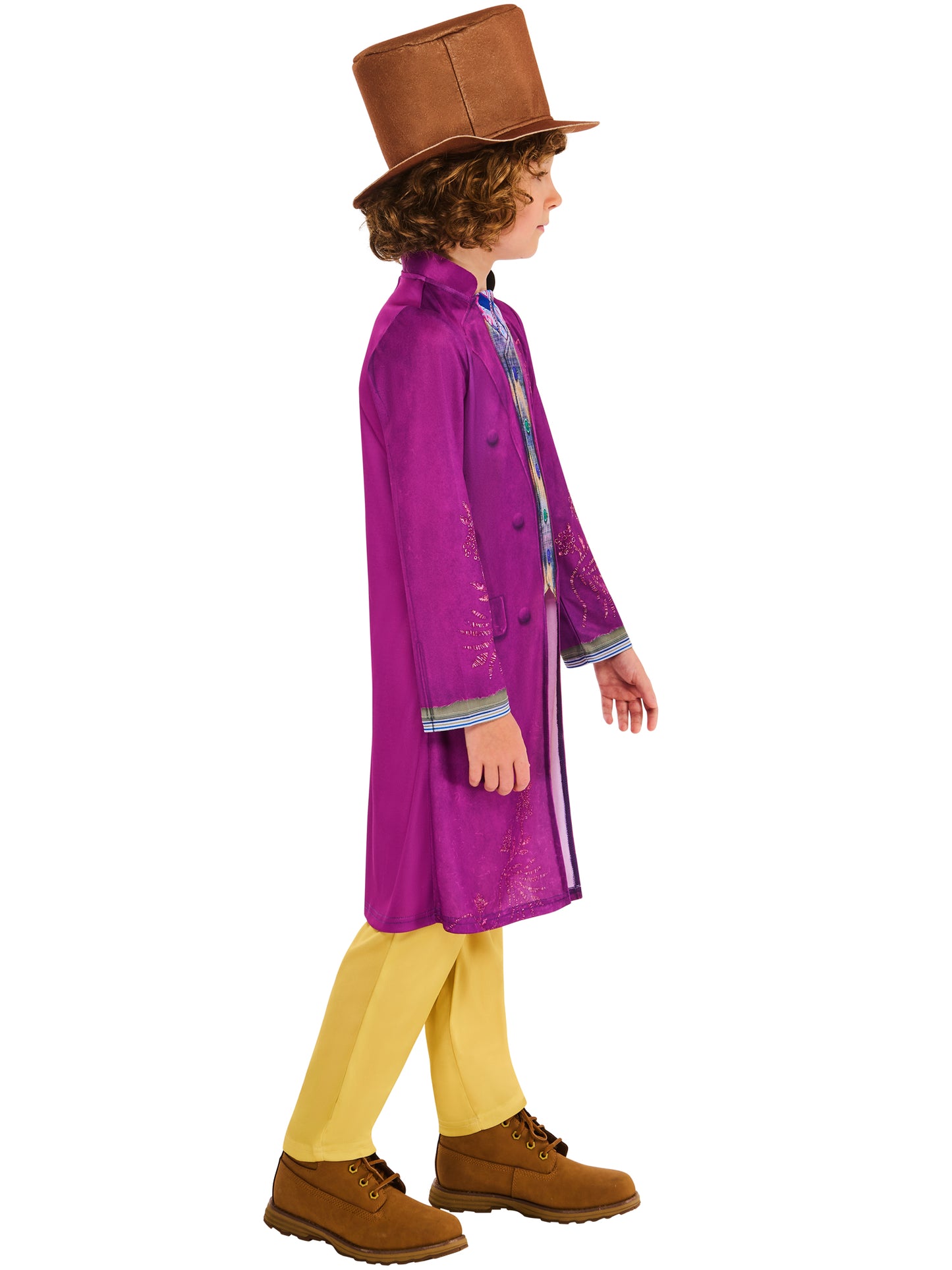 Wonka Child Costume for Kids Coat Top with Waistcoat Trousers and Hat 3