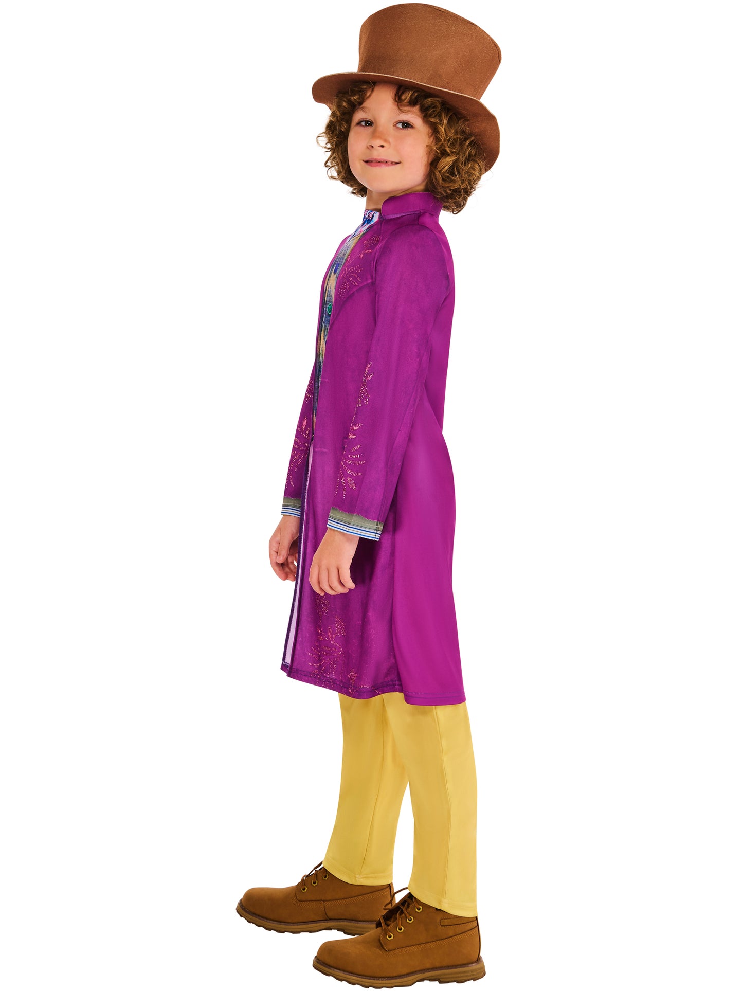 Wonka Child Costume for Kids Coat Top with Waistcoat Trousers and Hat 4