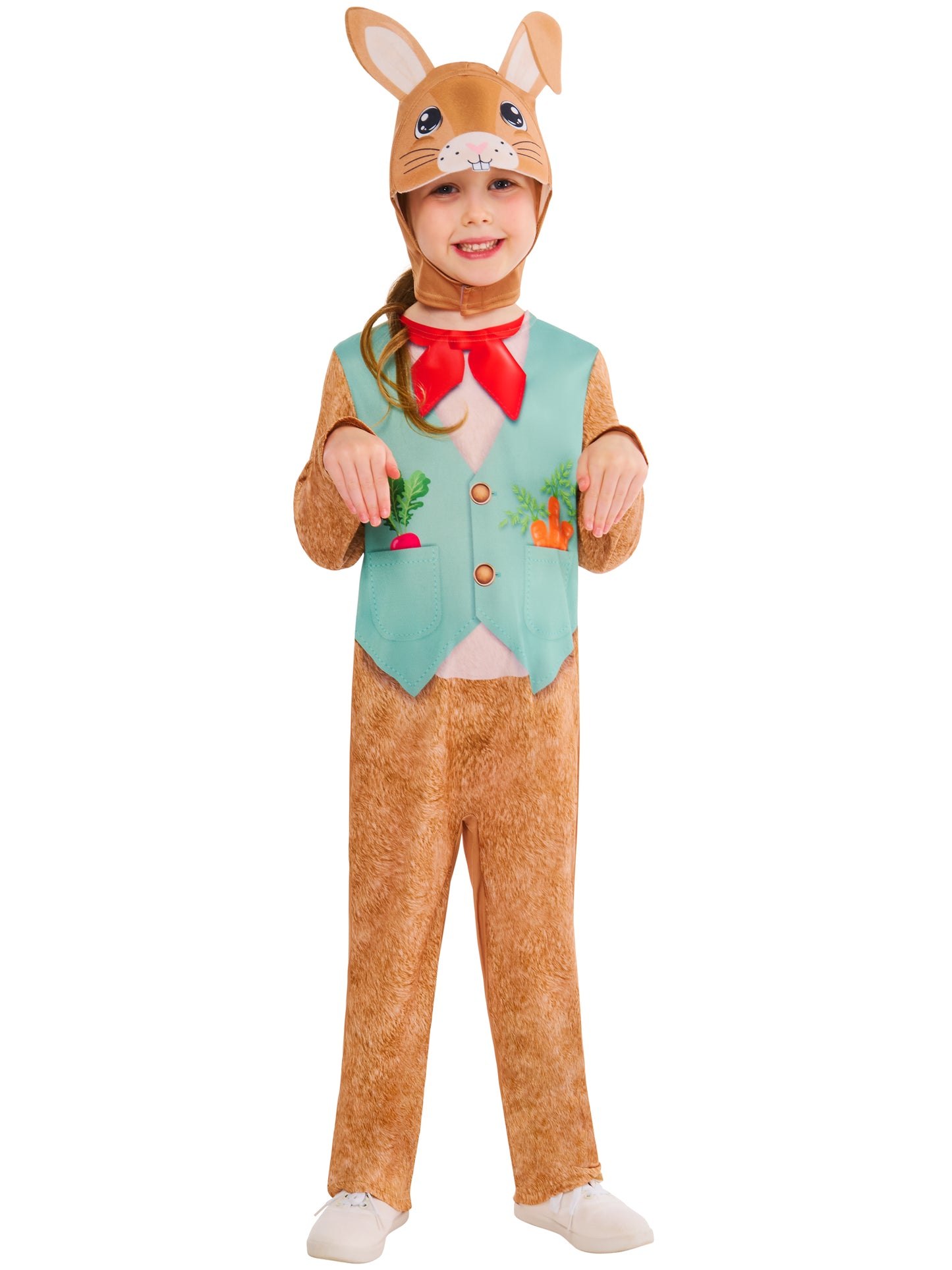 Rabbit Costume for Kids Jumpsuit Headpiece with Ears 5