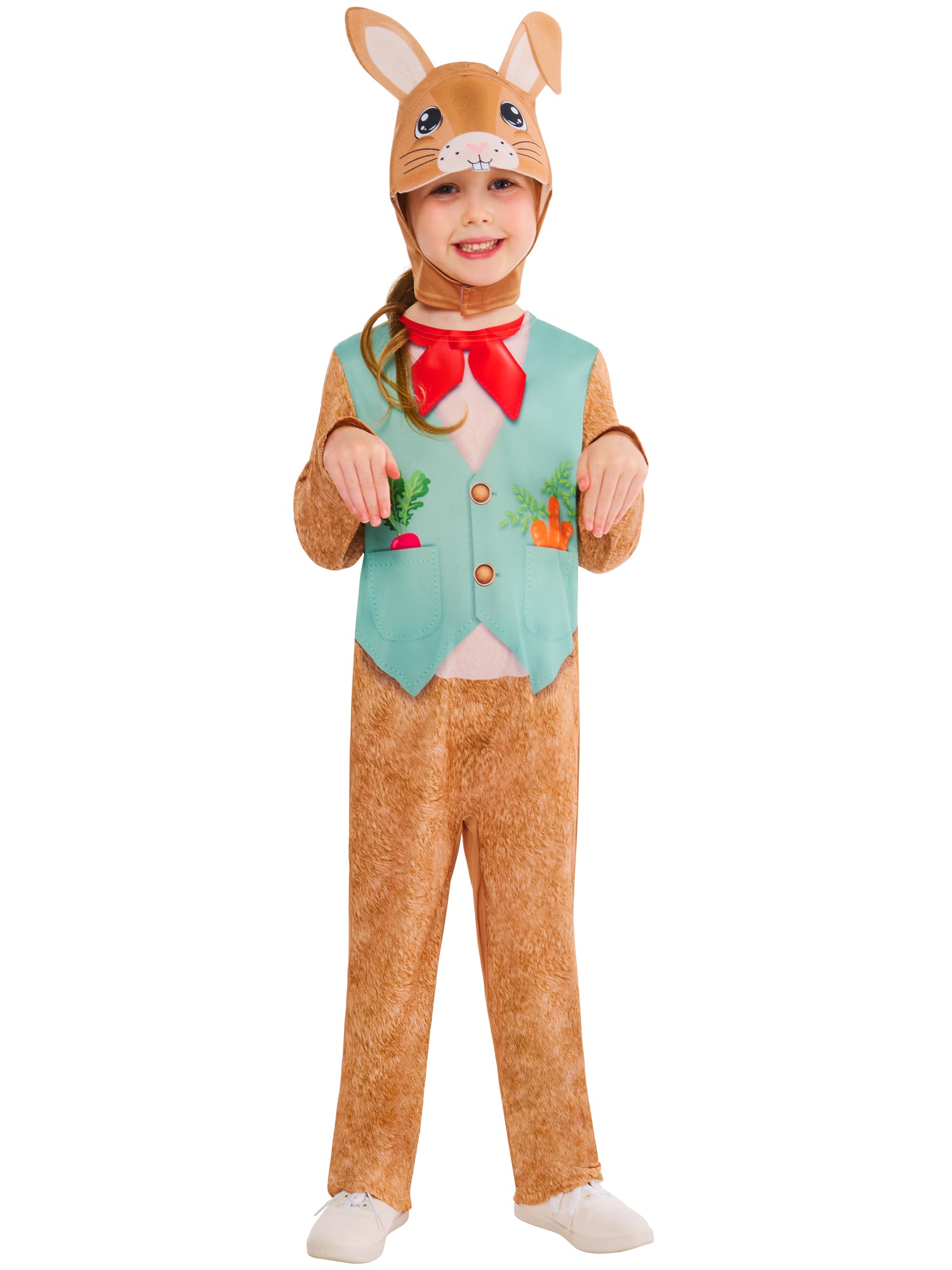 Rabbit Costume for Kids Jumpsuit Headpiece with Ears 5