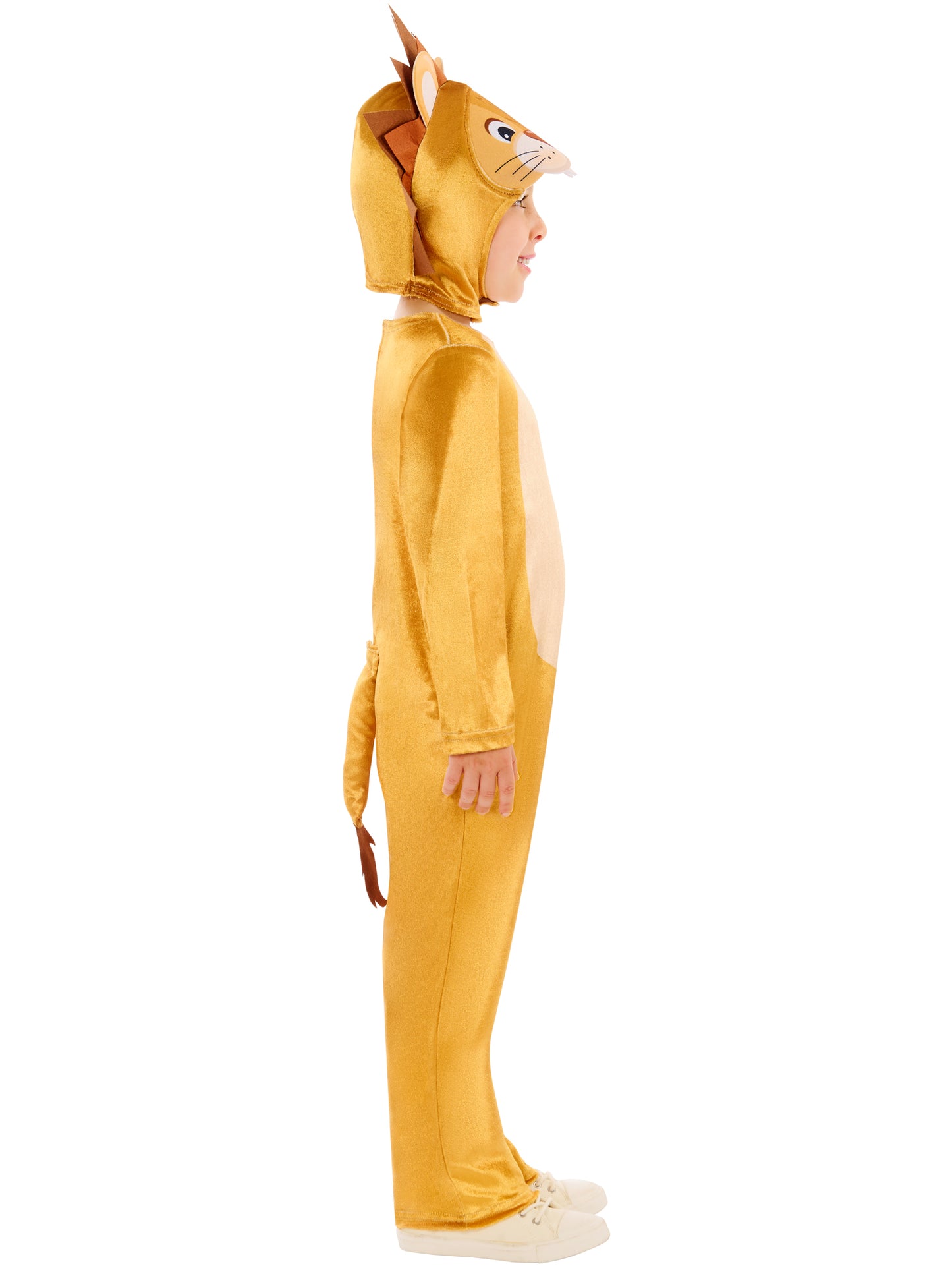 Lion Jumpsuit with Hooded Headpiece and Detachable Tail for Kids 3