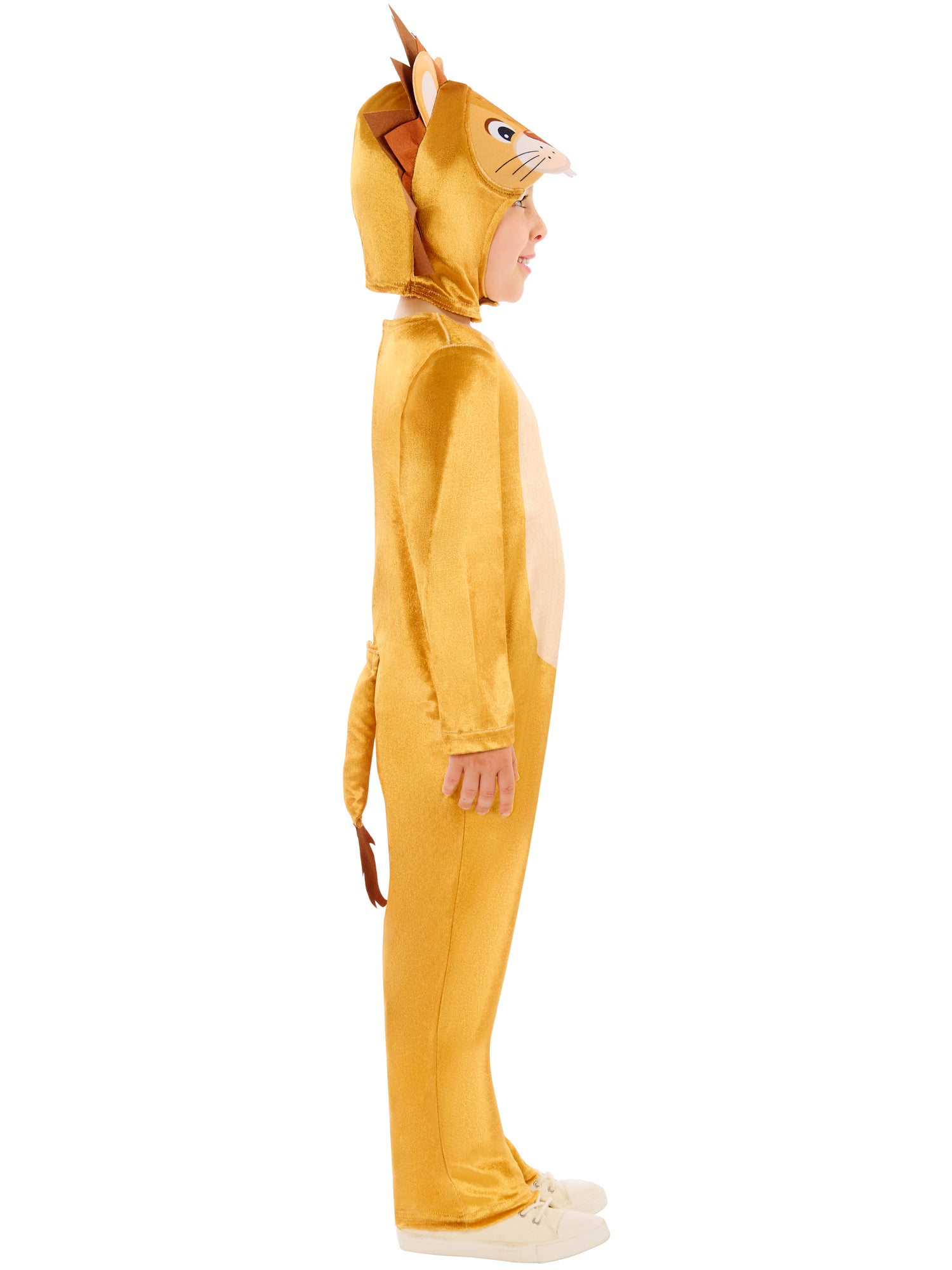 Lion Jumpsuit with Hooded Headpiece and Detachable Tail for Kids 3