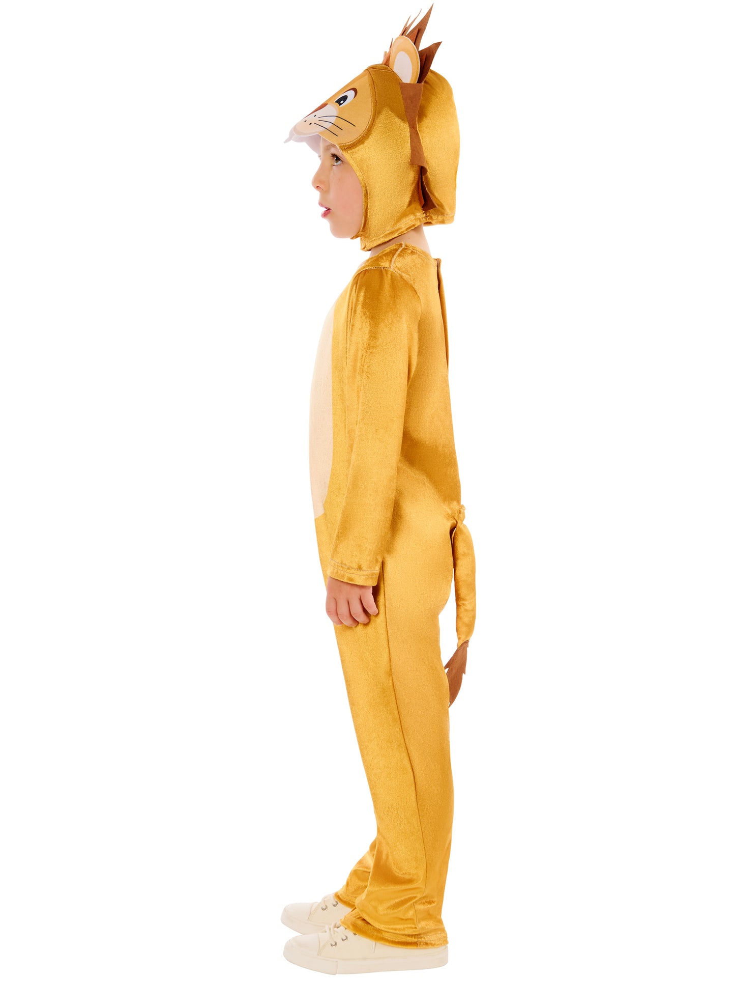 Lion Jumpsuit with Hooded Headpiece and Detachable Tail for Kids 4