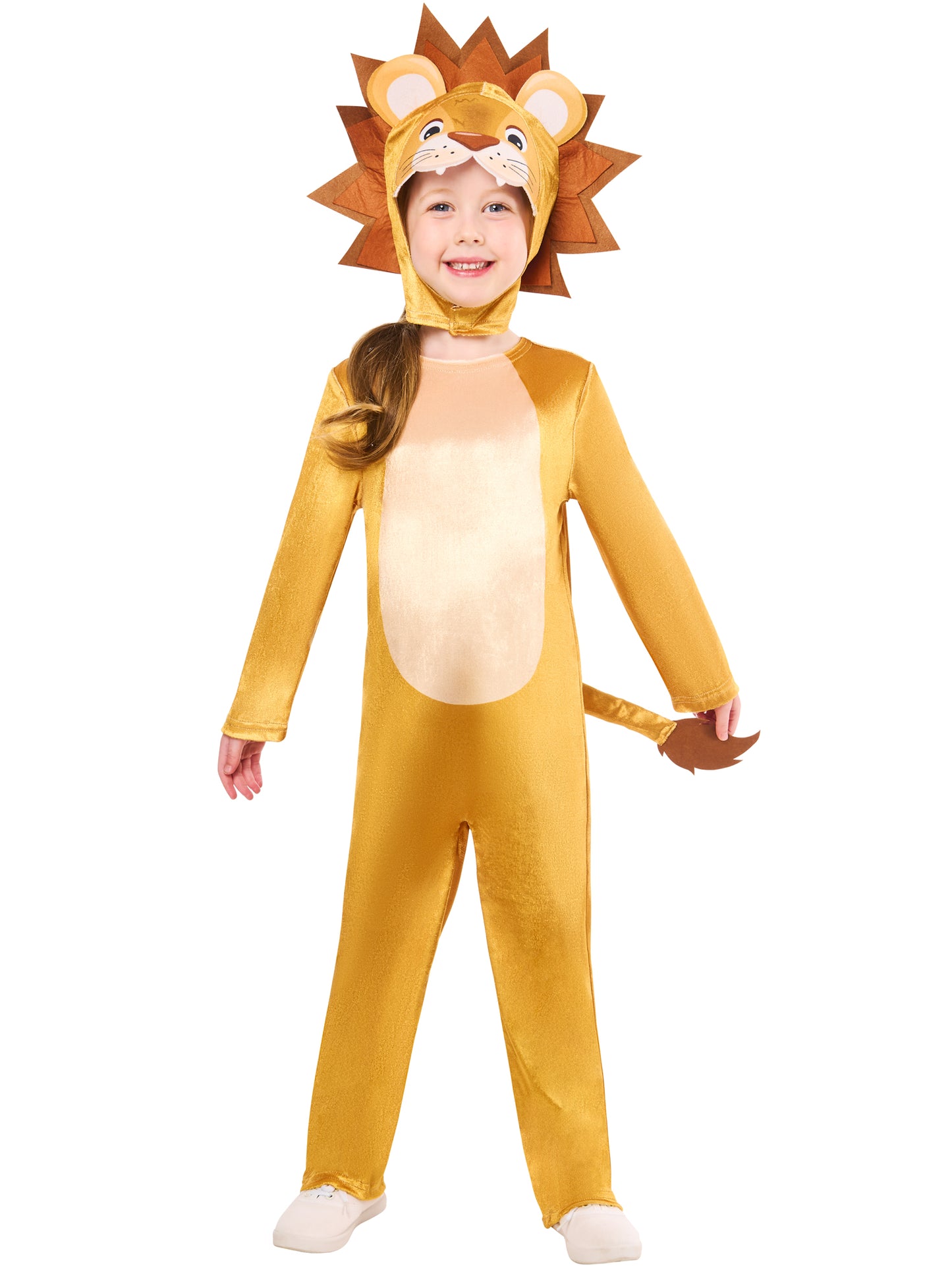 Lion Jumpsuit with Hooded Headpiece and Detachable Tail for Kids 5