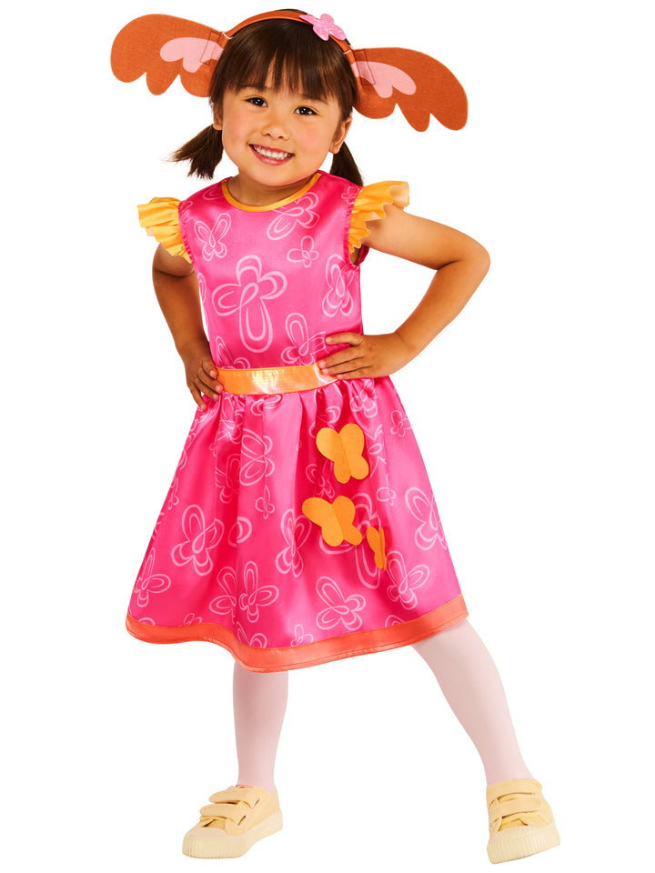 Sula Child Costume Bing Pink Dress and Headband with Ears