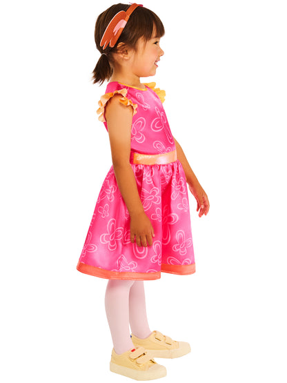 Sula Child Costume Bing Pink Dress and Headband with Ears 3