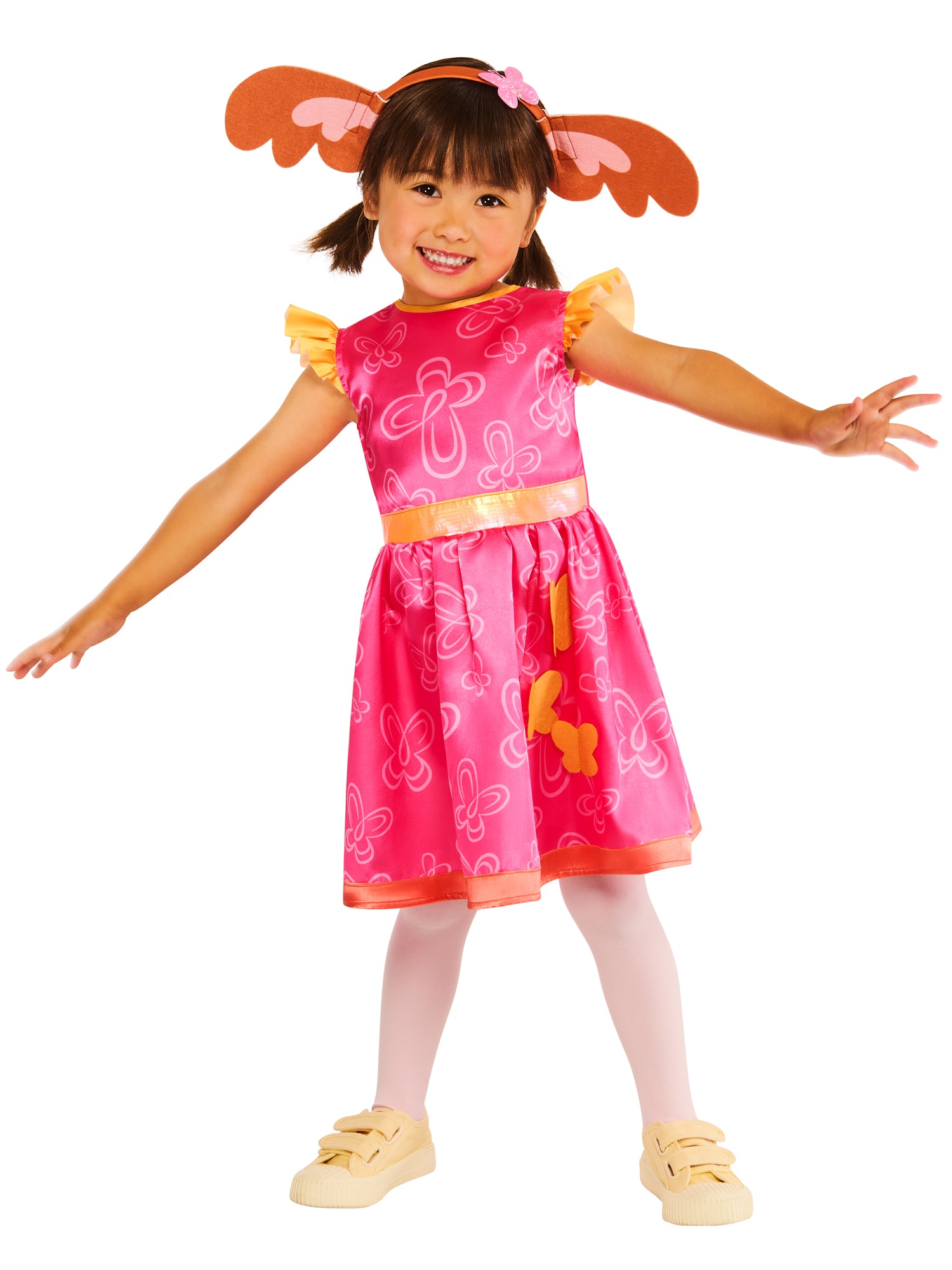 Sula Child Costume Bing Pink Dress and Headband with Ears 4