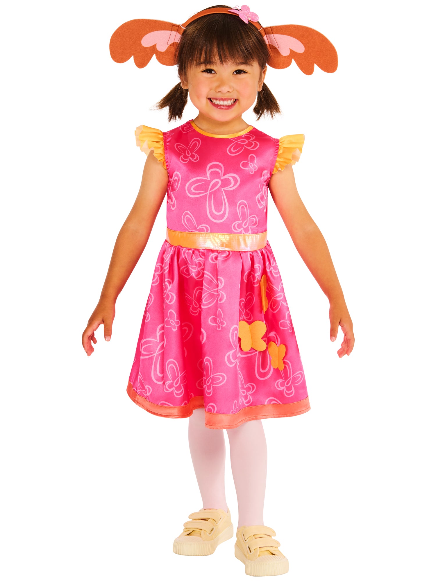 Sula Child Costume Bing Pink Dress and Headband with Ears 5