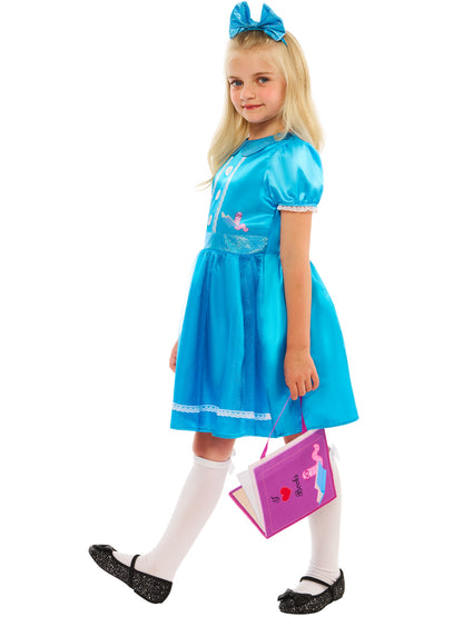 Tilda the Bookworm Costume Blue Dress for Girls 4