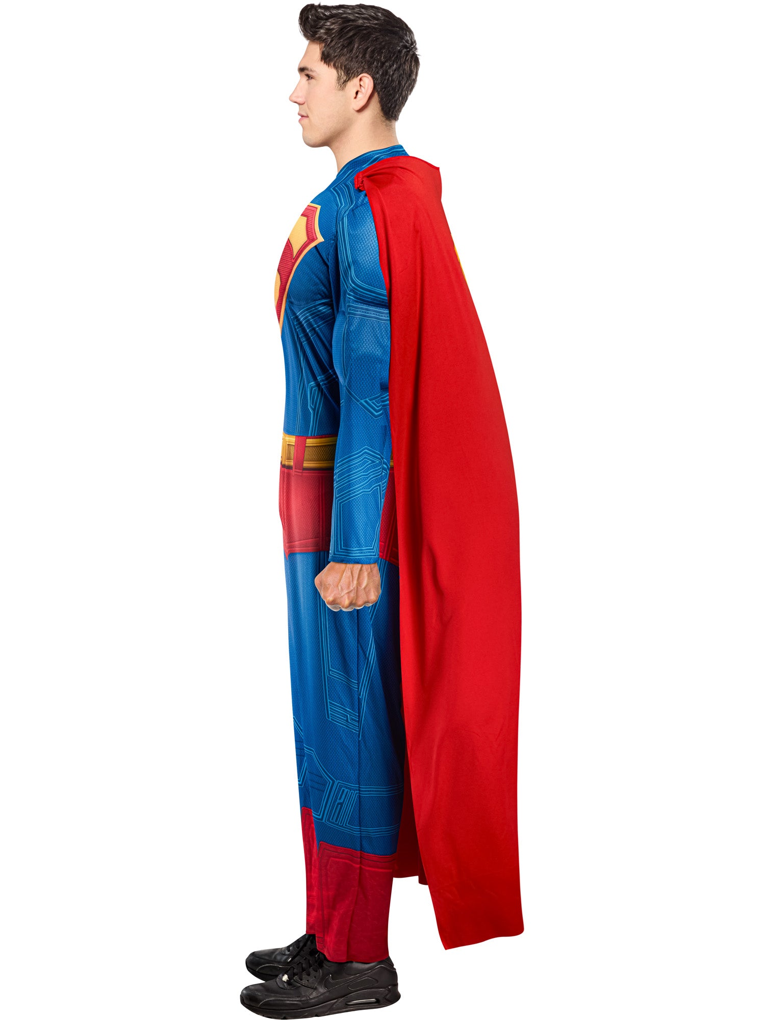 Superman Mens Costume Deluxe Jumpsuit Cape Superhero 4